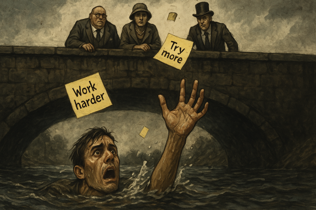 The blame game about those trying make a living in today's economy.